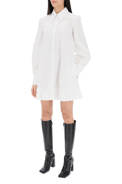 Shop Off-white Mini Shirt Dress Women