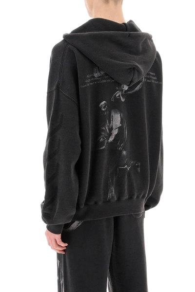 Shop Off-white S. Matthew Hoodie Men In Gray