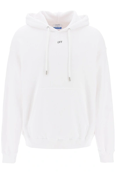 Shop Off-white Skate Hoodie With Off Logo Men