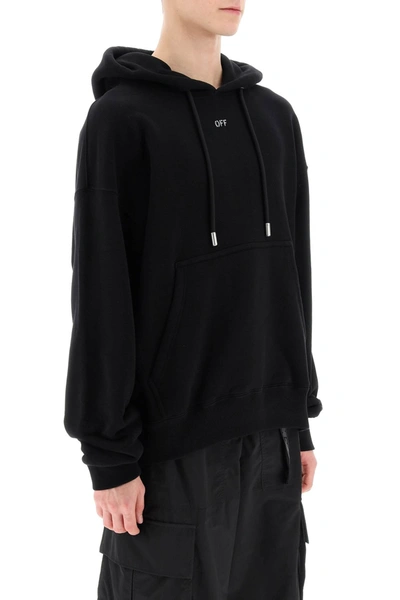 Shop Off-white Skate Hoodie With Off Logo Men In Black