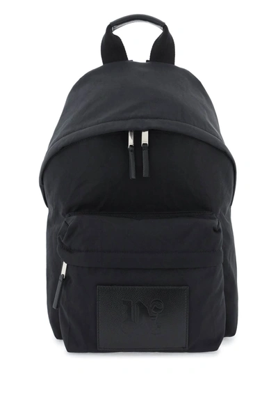 Shop Palm Angels Backpack With Logo Patch Men In Black