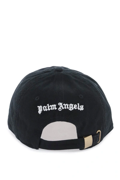 Shop Palm Angels Monogram Baseball Cap Men In Black