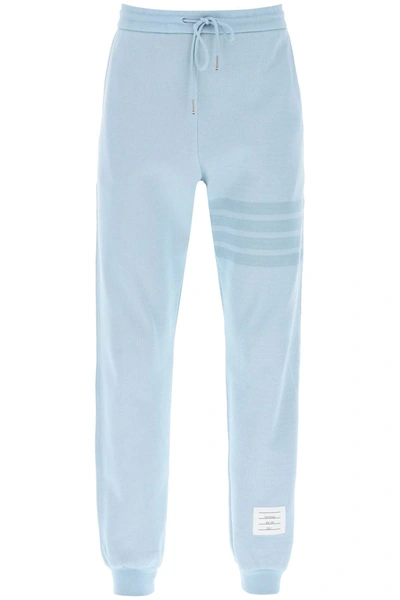Shop Thom Browne 4-bar Joggers In Cotton Knit Men In Blue