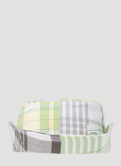 Thom Browne Cappello Da Pescatore In Cotone Stampato Uomo In Gray