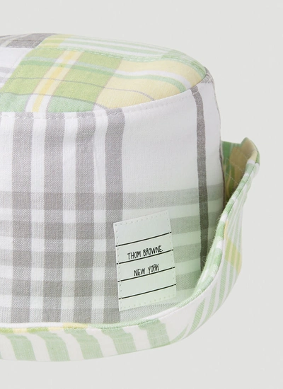 Thom Browne Cappello Da Pescatore In Cotone Stampato Uomo In Gray