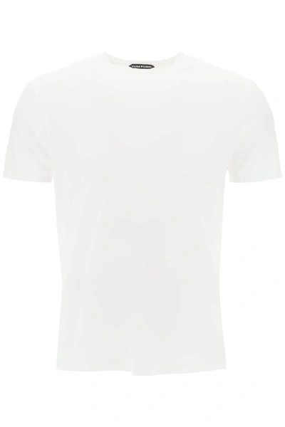 Shop Tom Ford Cottono And Lyocell T-shirt Men In White