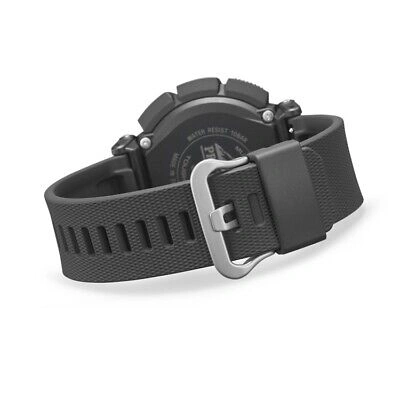Pre-owned Casio Pro Trek Prw-3400-1jf Black Dual-layer Lcd Men's Watch In Box