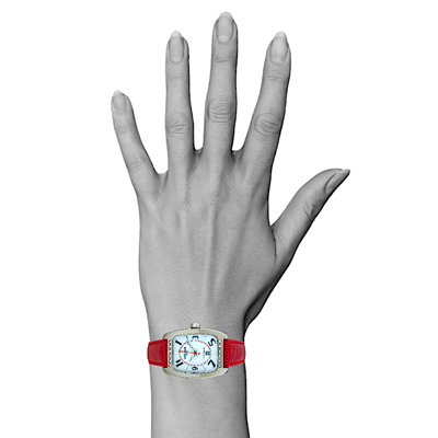 Pre-owned Locman Diamond Titanio Ref. 483 Titanium Case Quartz Watch Mother-of-pearl 28mm