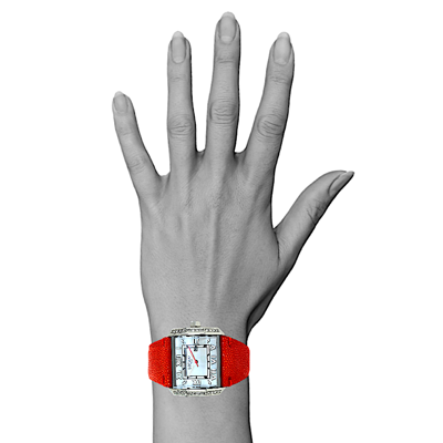 Pre-owned Locman Ladies'  Glamour Otto Diamond Ref 232 Watch W/r 3 Atm 37mm Quartz Mop