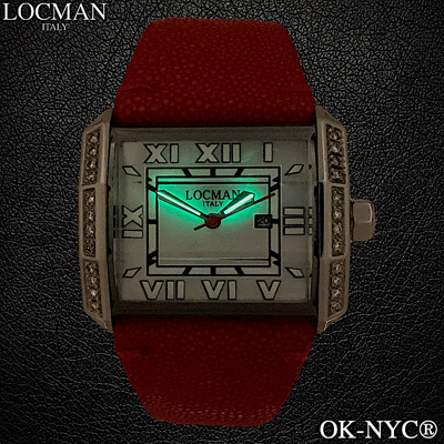 Pre-owned Locman Ladies'  Glamour Otto Diamond Ref 232 Watch W/r 3 Atm 37mm Quartz Mop