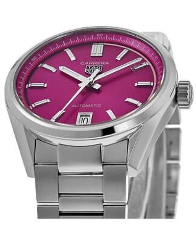 Pre-owned Tag Heuer Carrera Automatic 36mm Pink Dial Women's Watch Wbn2313.ba0001