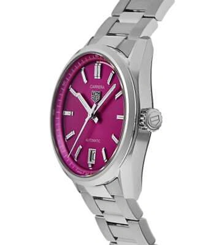Pre-owned Tag Heuer Carrera Automatic 36mm Pink Dial Women's Watch Wbn2313.ba0001
