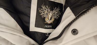 Pre-owned Nobis Yatesy Parka In Light Grey Color Men Size:xl Certilogo Authenticity In Gray
