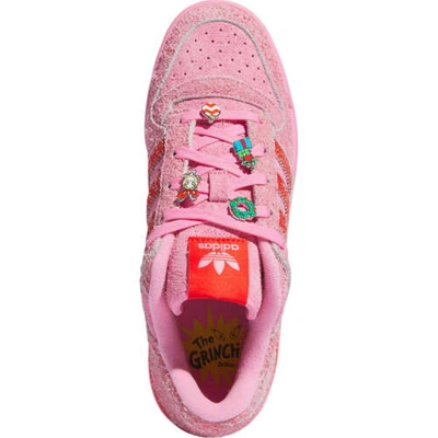 Pre-owned Adidas Originals [id8895] Womens Adidas Forum Low Cl W The Grinch In Blipnk,brired,brired