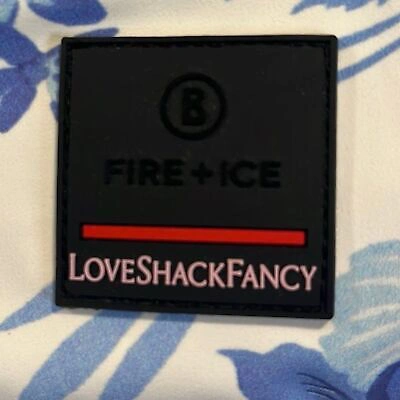 Pre-owned Loveshackfancy X Bogner Fire + Ice “ireen” Ski Snowboard Pants Us14/xxl In Blue