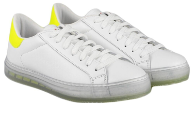 Pre-owned Kiton Sneakers Shoes 100% Leather Special Edition Size 11 Us 44 Eu Ksw28 In White