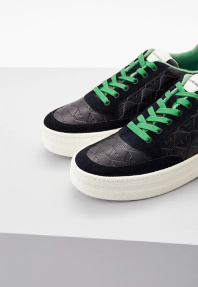 Pre-owned Emporio Armani Shoes Sneaker  Man Sz. Us 9 X4x580xn643 A083 Black