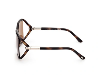 Pre-owned Tom Ford Ft1089-52e-60 Havana Sunglasses In Brown