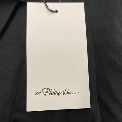 Pre-owned 3.1 Phillip Lim Lace-trim Midi Dress Women's Size 4 Black