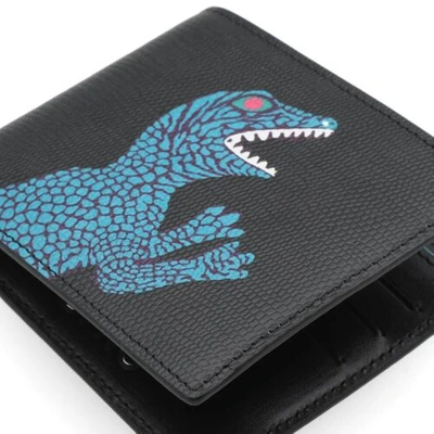 Pre-owned Paul Smith ⚡very Rare⚡  Pebbled Grain Original Design Dino Wallet W/tags ? In Black