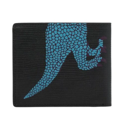 Pre-owned Paul Smith ⚡very Rare⚡  Pebbled Grain Original Design Dino Wallet W/tags ? In Black