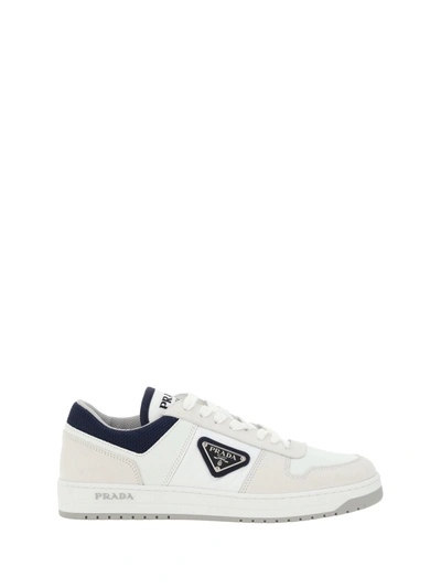Shop Prada Sneakers In A Bianco+oltremare