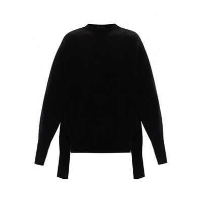 Shop Balenciaga Double Sleeves Sweater In Black