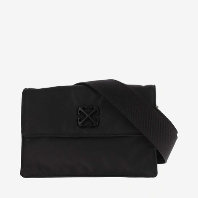 Shop Off-white Jitney Shoulder Bag 1.4 In Black