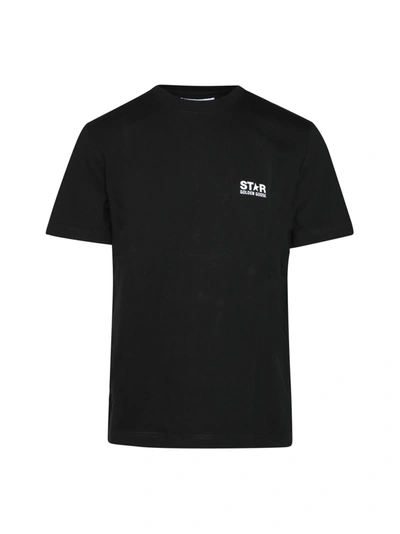 Shop Golden Goose Star M`s Regular T-shirt / Logo/ Big Star Back/ Blackboard In Black White