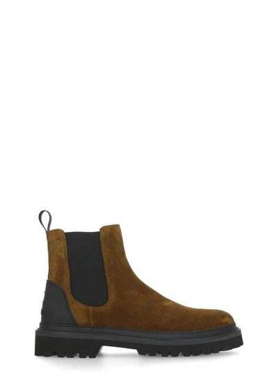 Shop Woolrich Chelsea Boots In Brown