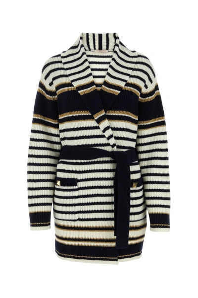 Shop Valentino Embroidered Wool Cardigan In Default Title