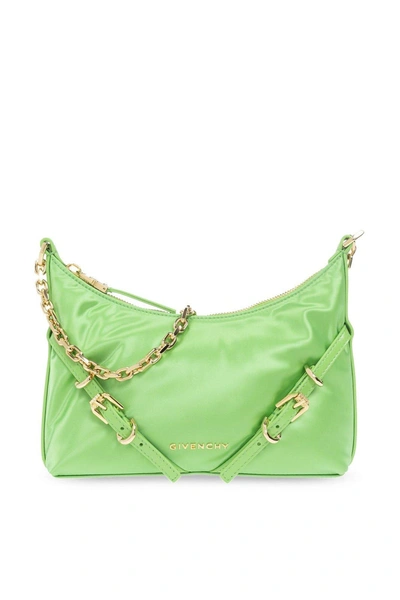 Shop Givenchy Voyou Party Shoulder Bag In Green