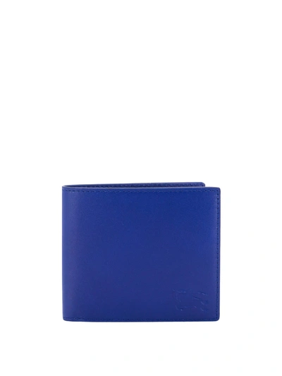 Shop Burberry Wallet In Royal Blue