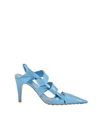 Shop Bottega Veneta Womens Sky Blue Shoes