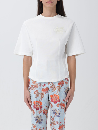 Shop Etro T-shirt  Woman Color White