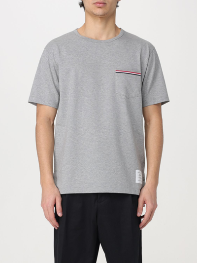 Shop Thom Browne T-shirt  Men Color Grey