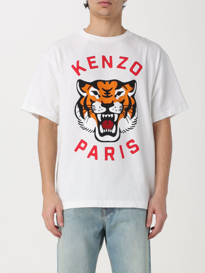 Shop Kenzo T-shirt  Men Color White