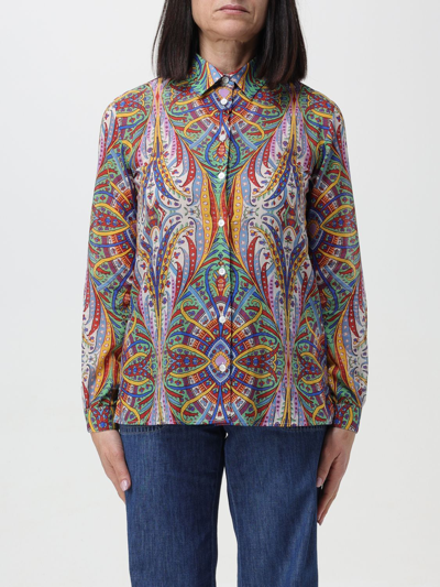 Shop Etro Shirt  Woman Color Multicolor