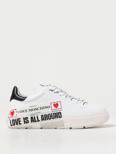 Shop Love Moschino Sneakers  Woman Color White