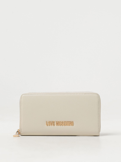 Shop Love Moschino Wallet  Woman Color Ivory