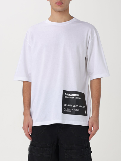 Shop Dsquared2 T-shirt  Men Color White