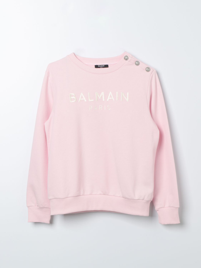 Shop Balmain Sweater  Kids Kids Color Pink