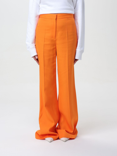 Shop Stella Mccartney Pants  Woman Color Orange