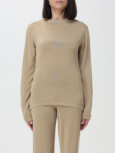 Shop Alberta Ferretti Sweater  Woman Color Gold