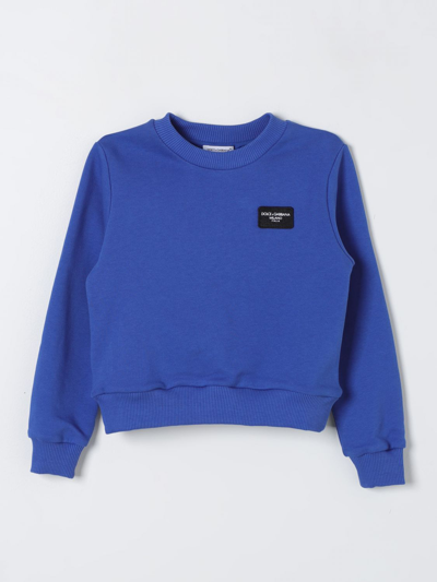 Shop Dolce & Gabbana Sweater  Kids Color Blue