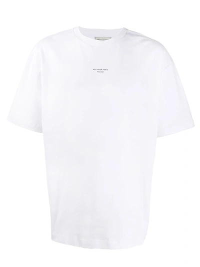 Shop Drôle De Monsieur Le T-shirt Classique Nfpm Clothing In White