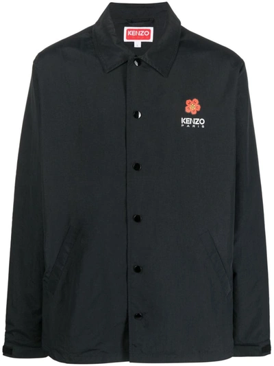 Shop Kenzo Boke Placed Light Coach Jacket Clothing In Black
