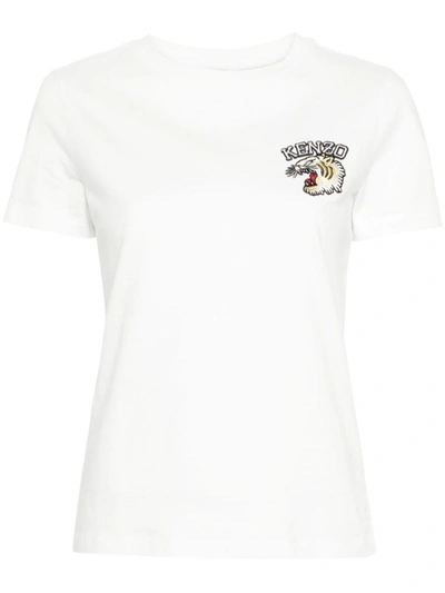 Shop Kenzo Tiger Varsity Classic T-shirt Clothing In White
