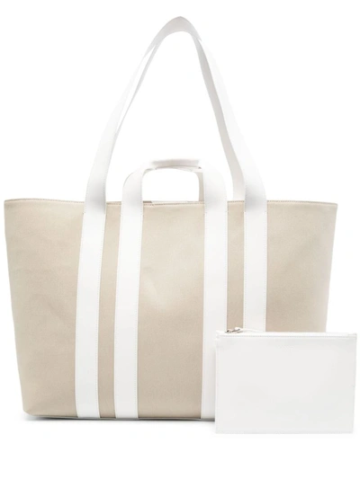 Shop Lanvin Ballade East West Shopper Bags In 090 Beige Chine