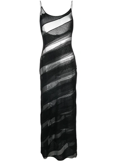 Shop Oseree Oséree Lumiere Twist Dress Clothing In Black